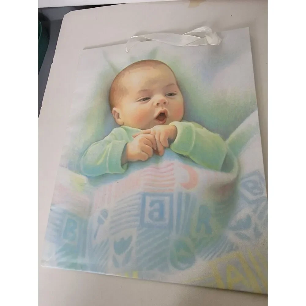 Gift Bag Vintage 2000s Baby Child Graphic Print American Greetings